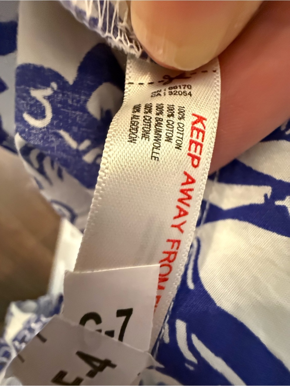 Anthropologie Celadine White Mini Dress with Blue Mermaid Print NWT XL - Picture 5 of 9